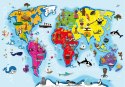 Weltkarte - Puzzle des kleinen Schlauen