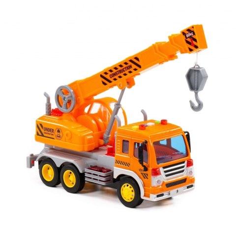 BAUMASCHINENKRAN LEICHT UND SOUND ORANGE WADER POLESIE 86556 POLESIE