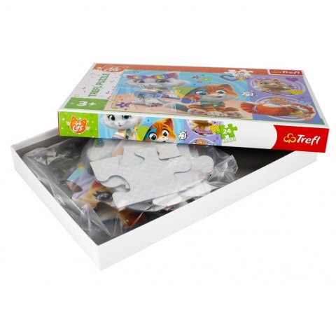 PUZZLE 24EL MAXI WESOŁE KOTKI PUD TREFL 14350 TREF TREFL