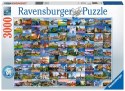 Ravensburger: Puzzle 3000 Teile. - 99 Ansichten von Europa
