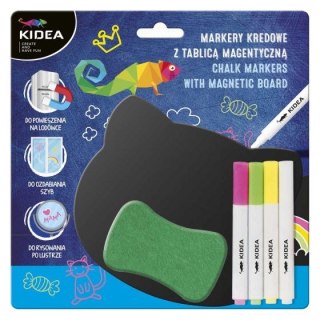 KREIDEMARKER 4 FARBEN MIT MAGNETTAFEL KIDEA ZMKTMKA DERFORM