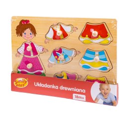 HOLZPUZZLE KLEIDUNG MÄDCHEN 7-tlg. FOL SMILY PLAY SPW83604AN