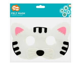 DEKORATION KARNEVAL MASKE FILZ KATZE 136 GO PBH GODAN