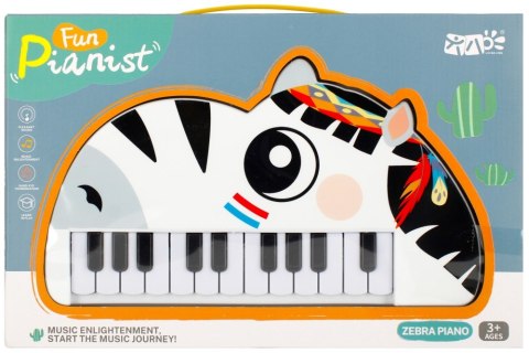 PIANINKO B/O ZEBRA 30X19X5 MC WB 36/72 MEGA CREATIVE