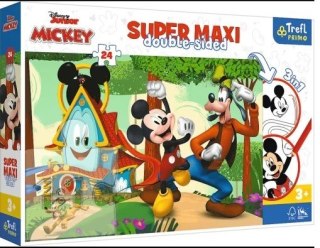 PUZZLE 24-tlg. SUPER MAXI MICKEY MERRY HOUSE TREFL 41012 TREF TREFL