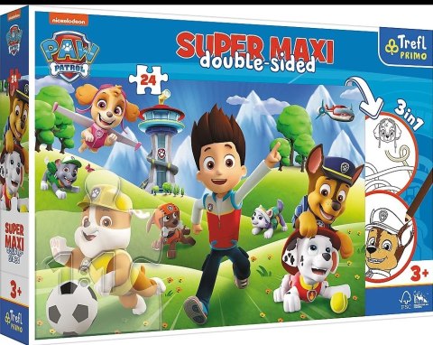 PUZZLE 24EL. SUPER MAXI PRZYGODY PAW PATROL TREFL 41001 TREF TREFL