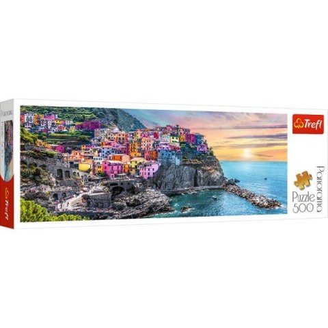 PUZZLE 500EL. VERNAZZA O ZACHODZIE PANORAMA TREFL 29516 TR TREFL