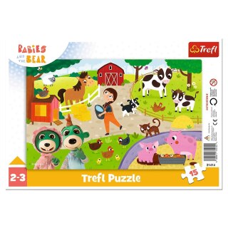 PUZZLE 15 ELEMENTE NIEDLICHE BABYS TREFL 31414 TREF TREFL