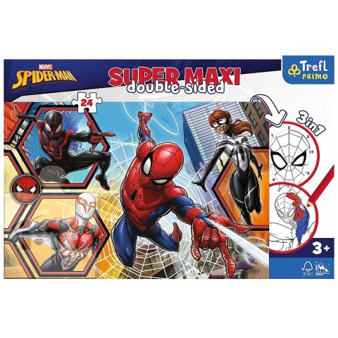 PUZZLE 24 ELEMENTE SUPER MAXI SPIDER MAN TREFL 41006 TREF TREFL