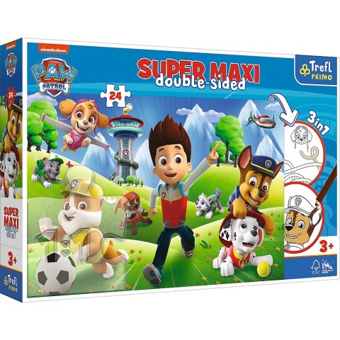 PUZZLE 24-tlg. SUPER MAXI ADVENTURES PAW PATROL TREFL 41001 TREF TREFL