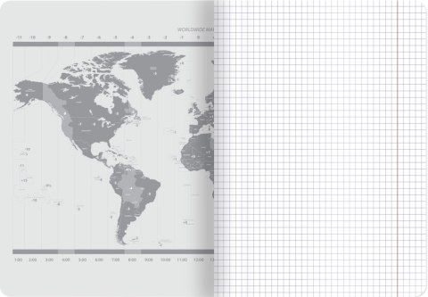 TOP 2000 CITY/GRADIENT-NOTIZBUCH, A5, 60 GITTERBLÄTTER, MIT HAMELIN-RAND