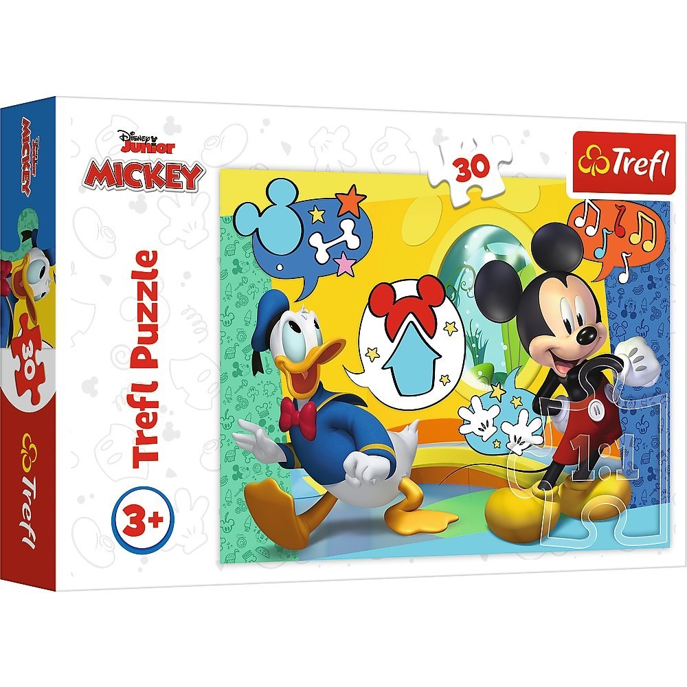 Mickey Mouse und das fröhliche Haus - Puzzle 30 El