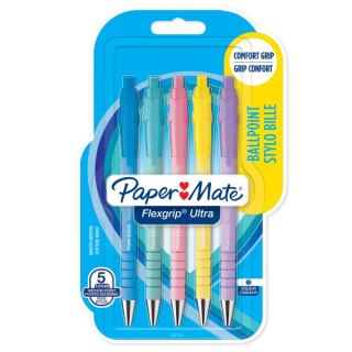 PAPER MATE PEN FLEXGRIP ULTRA BLAU 5ER PACK 2162277 PAPER-MATE