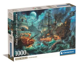 PUZZLE 1000 TEILE PIRATENSCHLACHT CLEMENTONI 39777 CLEMENTONI