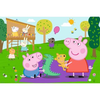 PUZZLE 60 Teile. PEPPA SPIELT MIT BRUDER PUD TREFL 50011 TREF TREFL