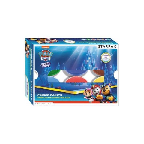 FINGERFARBEN 6 FARBEN 40ML PAW PATROL STARPAK STARPAK