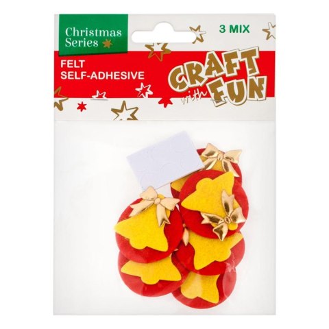 DEKORATIVER SELBSTKLEBENDER FILZ WEIHNACHTSMIX CRAFT WITH FUN 439590