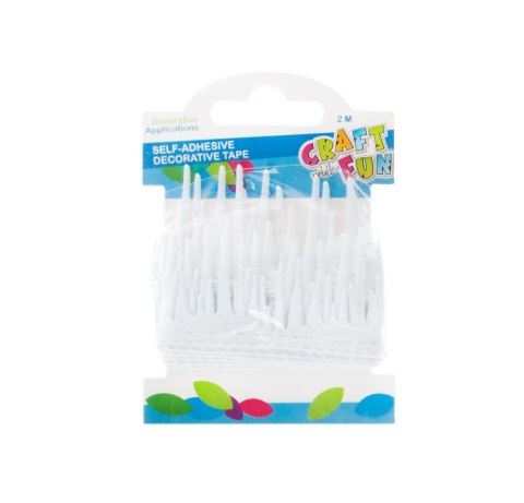 DEKORATIVES SELBSTKLEBENDES BAND ICOLA 2M WEIßER FILZ CRAFT WITH FUN 463493