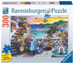Puzzle 2D Großformat Sonnenuntergang über Santorini 300 Teile