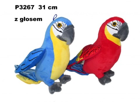 Plüschtier-Papagei mit Stimme, 31 cm, Sonntag