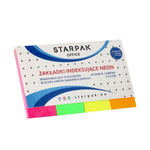 SELBSTKLEBENDE REGISTERKARTE NEON 4 STÜCK STARPAK 244151