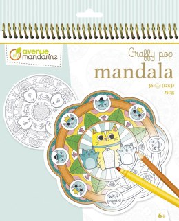 Ausmalbild: Graffy Pop Mandala-Tiere