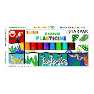 KUNSTSTOFF 12 FARBEN SAFARI STARPAK 494007