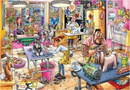 1000-teilige Puzzles Wasgij Mystery 23 - Salon für Hunde