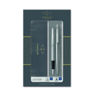 KUGELSCHREIBER SET PARKER JOTTER STEEL CT 2093258