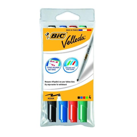 TROCKNERMARKER RUND 4 FARBEN VELLEDA BIC 503842 BC BIC