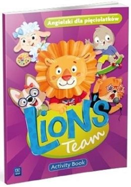 Englischsprachiges Lion's Team-Aktivitätsbuch für Kindergarten, Fünfjährige