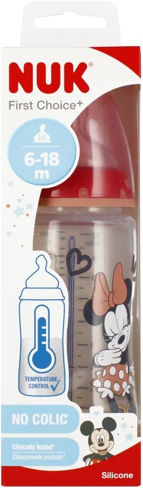 NUK MP BUTELKA 300 ML 6-18M DISNEY MINNI RÓŻOWA 10741019 NUK