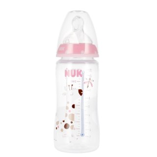 NUK MP BUTELKA Z WSKAŹNIKIEM TEMP. 300 ML 6-18M FIRST CHOICE RÓŻOWA 10741103 NUK