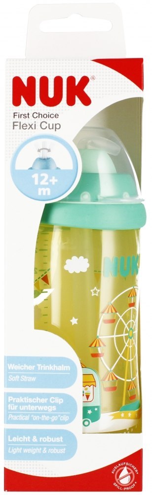 NUK MP KUBEK 300 ML 12M FLEXI CUP ŻÓŁTO/ZIELONY 10255410 NUK