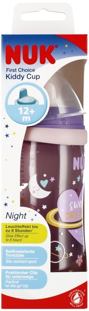 NUK MP KUBEK 300 ML 12M KIDDY CUP NIGHT LILA 10255541 NUK