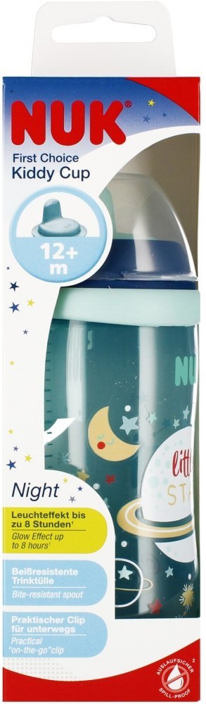 NUK MP KUBEK 300 ML 12M KIDDY CUP NIGHT ZIELONY 10255541 NUK