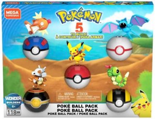 MBL POKEMON POKE BALL 5-PAK GHP85 PUD4 MATTEL