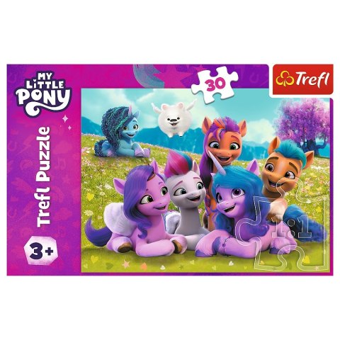 PUZZLE 30 ELEMENTÓW PRZYJACIELSKIE KONIKI PONY TREFL 18299 TR TREFL