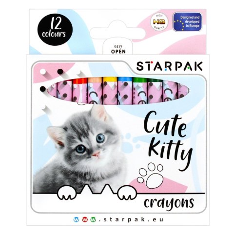 WACHSBLEISTIFTE 12 FARBEN CUTIES STARPAK 397930