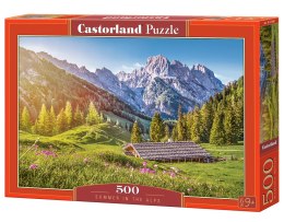 PUZZLE 500 ELEMENTÓW SUMMER IN THE ALPS PUD CASTORLAND B-53360 CASTOR
