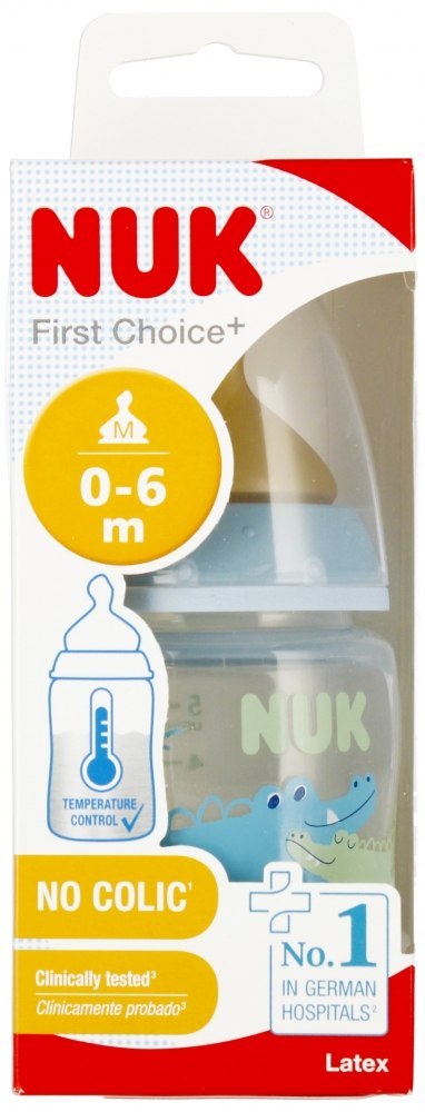 NUK BUTELKA Z WSKAŹNIKIEM TEMP. 150 ML 0-6M FIRST CHOICE MIX KOLORÓW 10743876 NUK