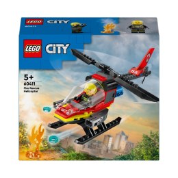 KLOCKI KONSTRUKCYJNE LEGO 60411 CITY HELIKOPTER STRAŻACKI LEGO 60411 LEGO