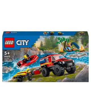 KLOCKI KONSTRUKCYJNE LEGO 60412 CITY TERENOWY WÓZ STRAŻACKI LEGO 60412 LEGO