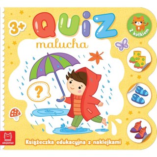 QUIZ MALUCHA. KSIĄŻECZKA EDUKACYJNA Z NAKLEJKAMI Z KOTKIEM 3 AKSJOMAT