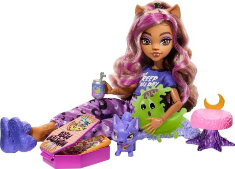 MH PIZAMA PARTY CLAWDEEN WOLF HKY67 WB4 MATTEL