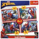 PUZZLE 4IN1 SPIDERMAN TREFL 34384