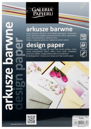 KARTON OZDOBNY A4 FIORI 100G OP50SZT. GALERIA PAPIERU 232810 ARGO