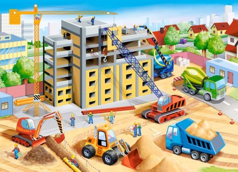 PUZZLE 70 ELEMENTÓW BIG CONSTRUCTION SITE CASTORLAND B-070138 CASTOR