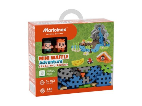 KLOCKI KONSTRUKCYJNE MINI WAFFLE 148 ELEMENTÓW ADVENTURE SEKRETNA JASKINIA MARIOINEX 903162 MARIOINEX