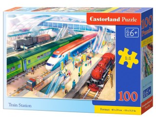 PUZZLE 100 ELEMENTÓW TRAIN STATION CASTORLAND B-111190 CASTOR